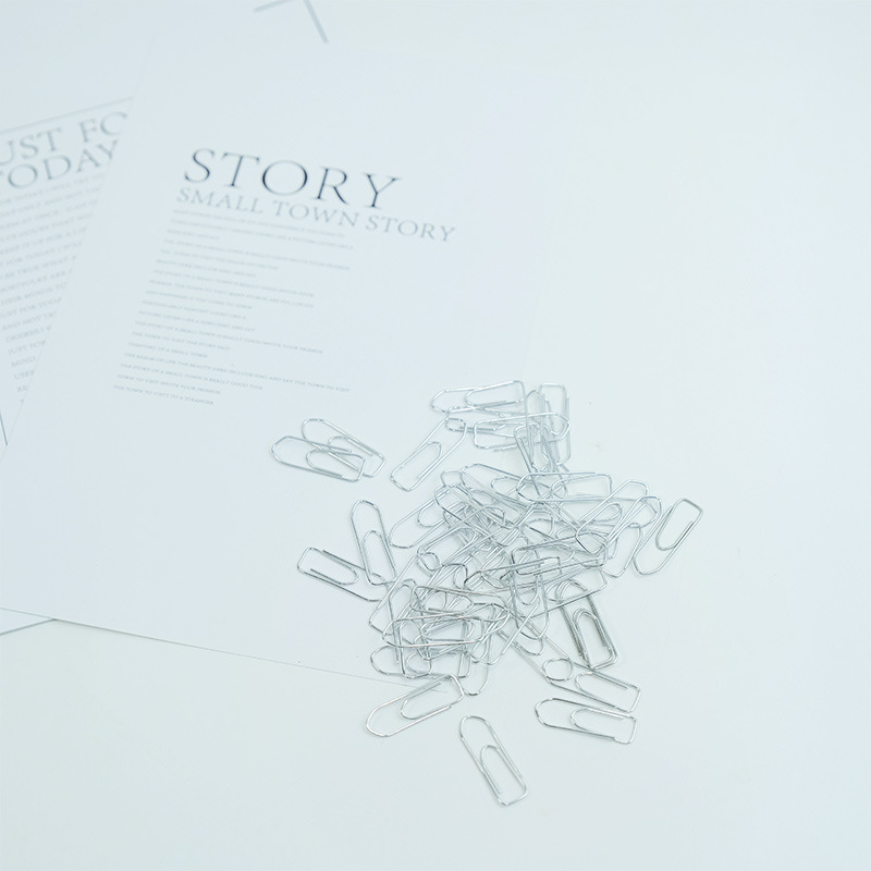 Customized Paper Clips in Bulk, Plastic-Coated Wholesale, Free Shipping, Paper Clips for Office Use, 28mm Boat-Shaped High-Quality Pins