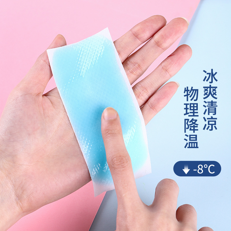 T summer cooling artifact heat dissipation cool ice stickers cartoon students military training heatstroke prevention refreshing fever ice stickers manufacturers