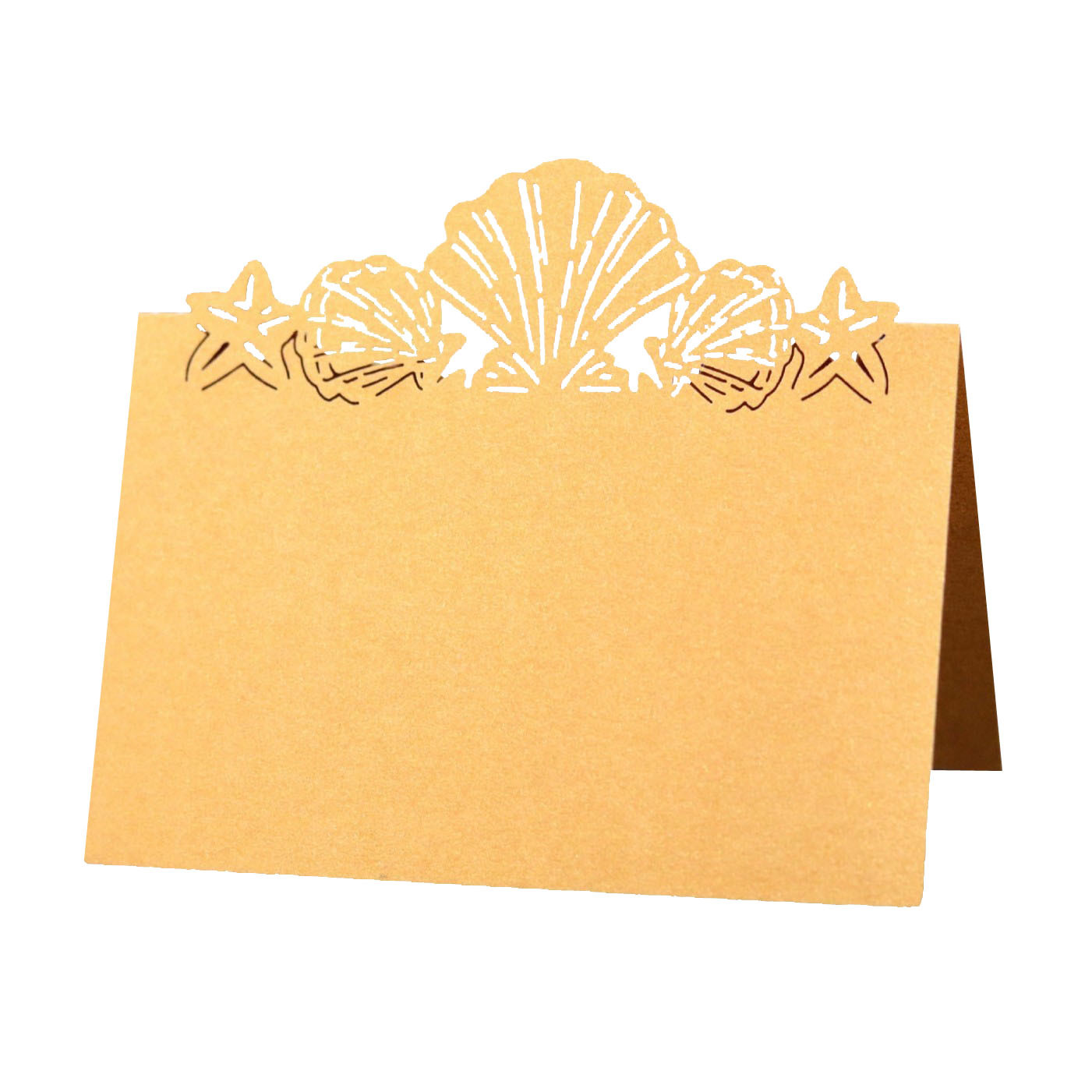 Amazon Wholesale Wedding Butterfly Hollow Seat Card Laser Card Ice White Shell Table Card Signature Card in Stock