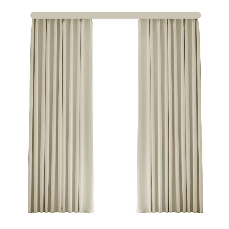 Chenille Curtains Blackout Master Cream Style High Blackout Shaoxing Simple Curtains Keqiao Finished Curtains Wholesale Curtains