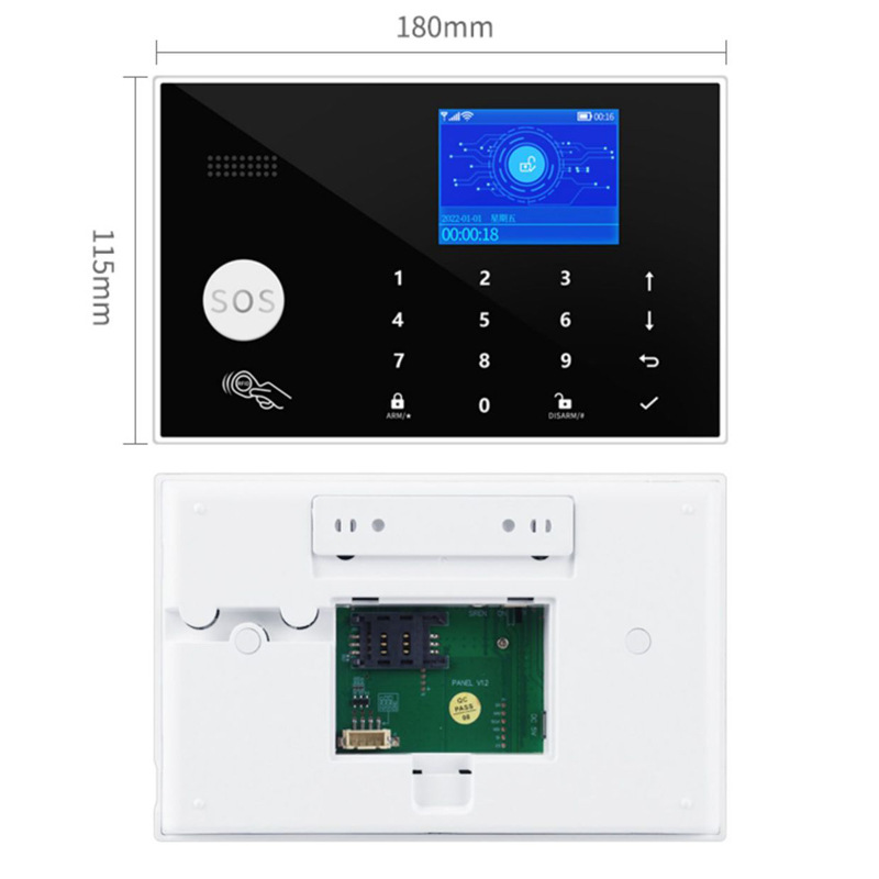 Tuya Intelligent Remote Control Tuya App Dual Network Gsm Alarm System Home Door and Window Wifi Anti-Theft Alarm
