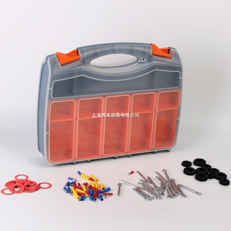 Утолщенный разделитель для строительных блоков, винтовая портативная коробка для хранения, комбинированная двусторонняя пластиковая коробка для электронных компонентов