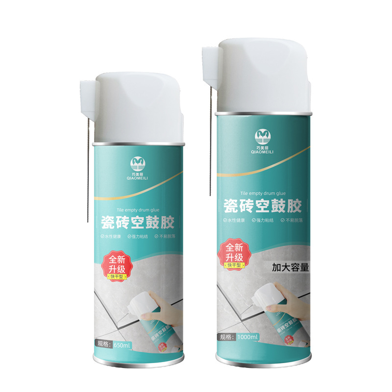 Qiao beautiful ceramic tile hollow drum glue household self-spraying hollow drum glue pure taste ceramic tile glue ceramic tile hollow drum agent wholesale