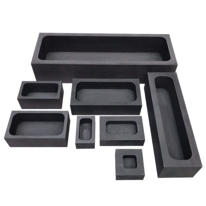 High-Purity Graphite Oil Tank, High Temperature Resistant Gold and Silver Bar Casting Mold, Inverted Gold Trough Crucible, Easy to Release Graphite Boat