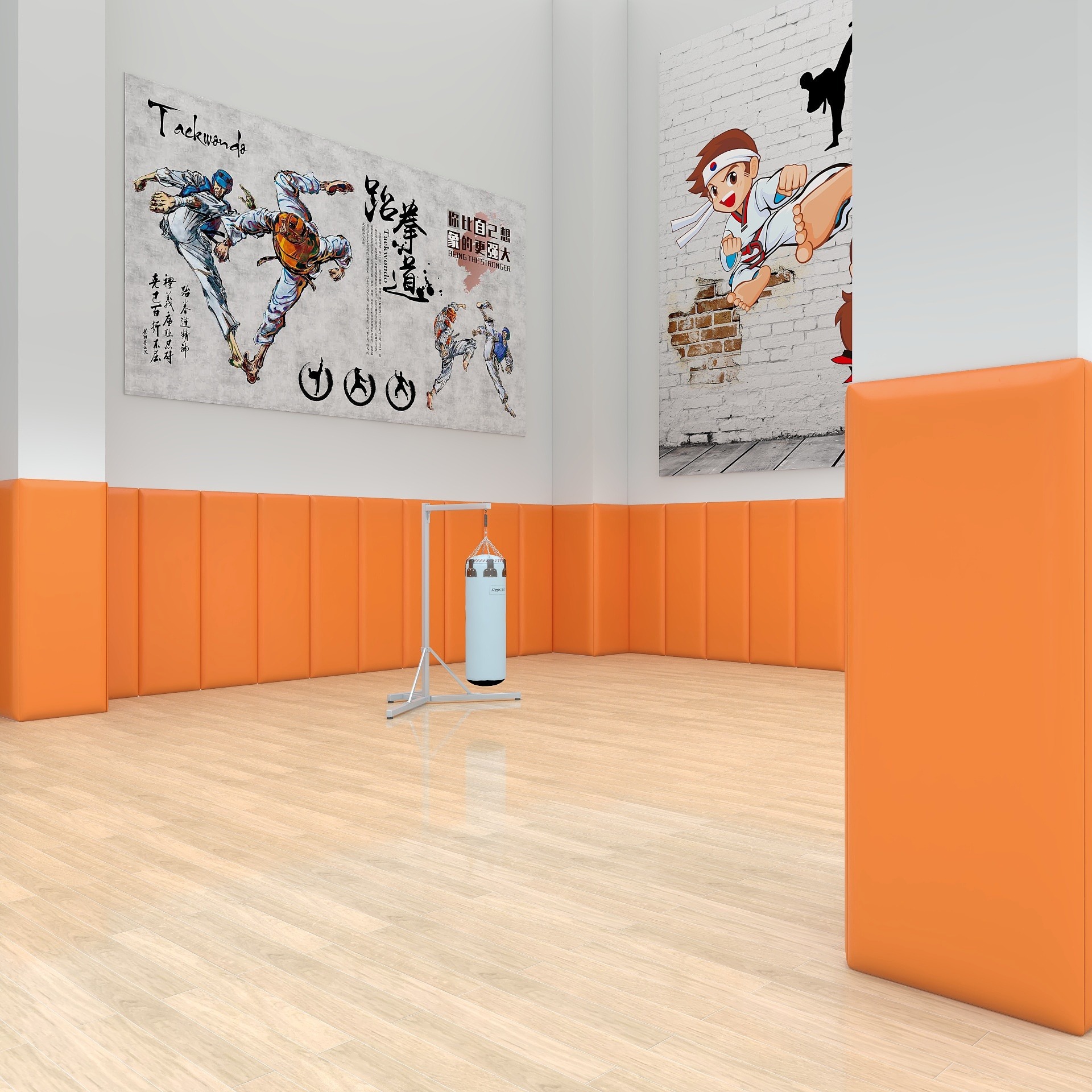 Indoor Basketball Hall Wall Soft Bag Taekwondo Physical Fitness Room Early Education Center Training Room Badminton Hall Anti-collision Soft Bag