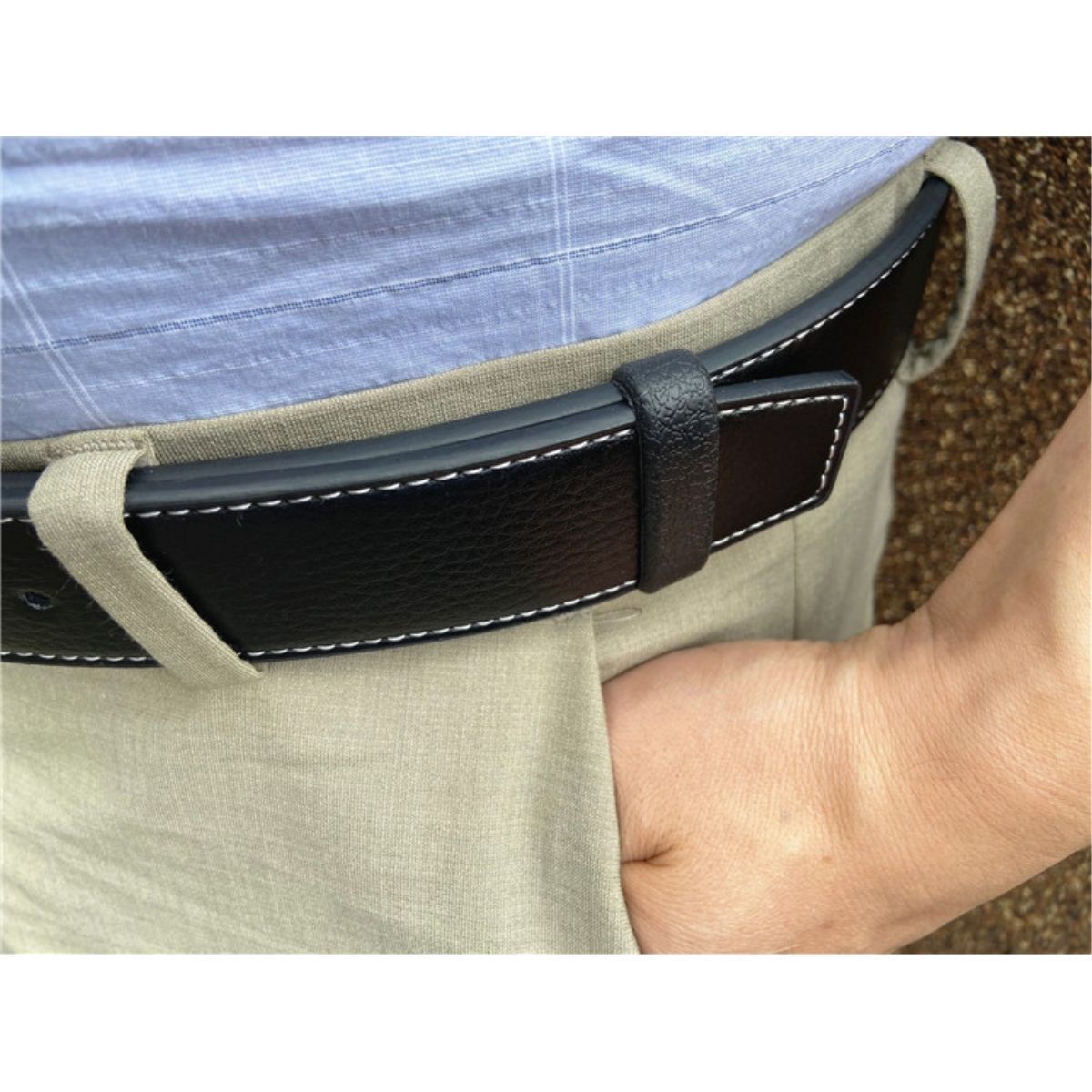 Carefully Selected Belt Buckle Ring for Men, Cowhide Belt, Belt Loop Tail Fixing Ring Accessory, Trouser Belt Holster Fixing