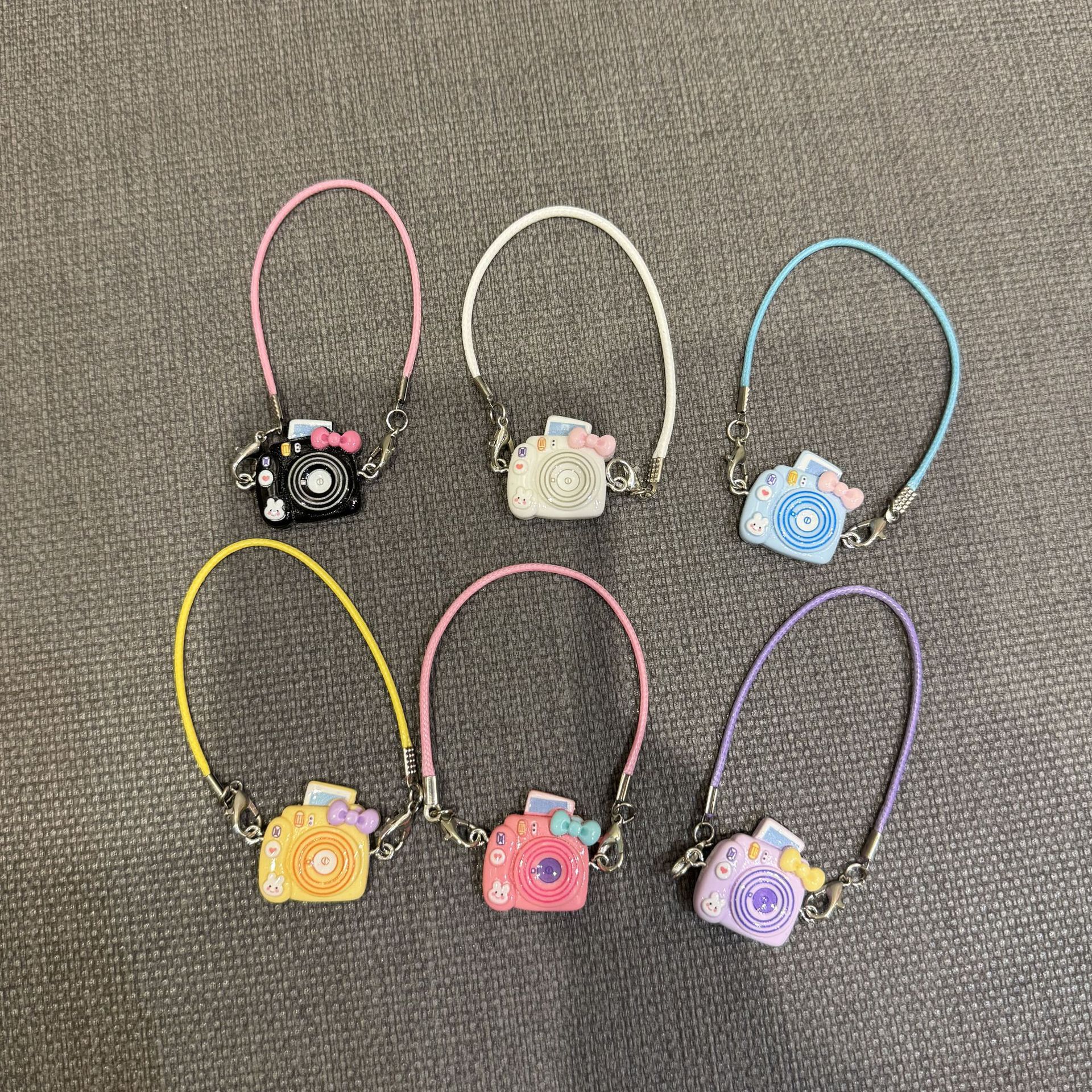 Dollhouse Dollhouse Mini Pendant Model Cartoon Small Camera Bow Hanging Neck Accessories Doll Accessories