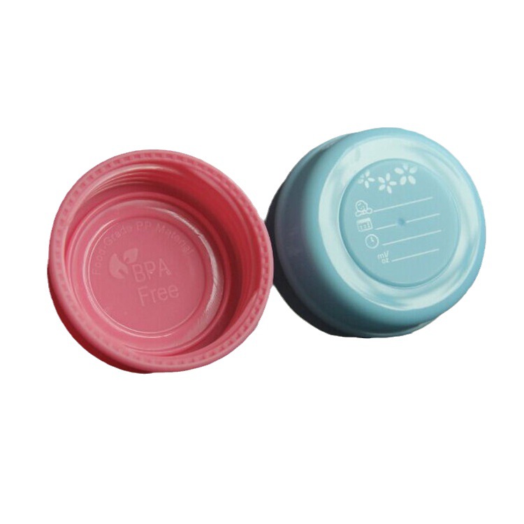 Wide mouth milk storage bottle cap writable date sealed cover breast milk storage integrated cover convenient storage sealing strong lid