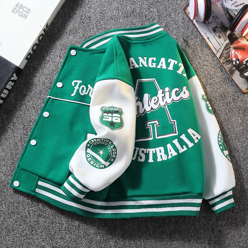 Одежда для детей, куртка бейсболка для мальчиков весна 2025, новый стиль, модная одежда для детей