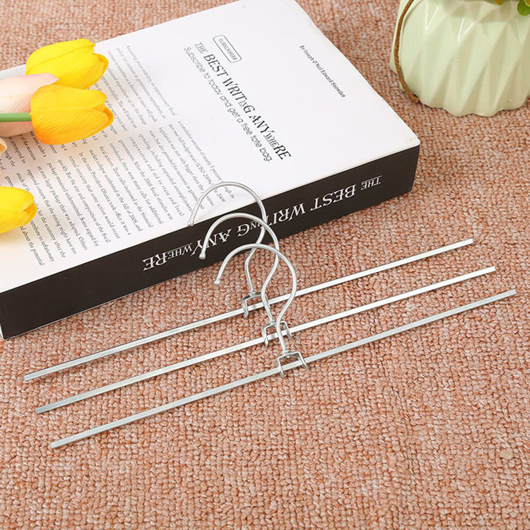 Сумка для хранения, пылезащитная, с крючком, горизонтальная, прямая, металлическая, из нержавеющей стали, для штанов, изогнутая