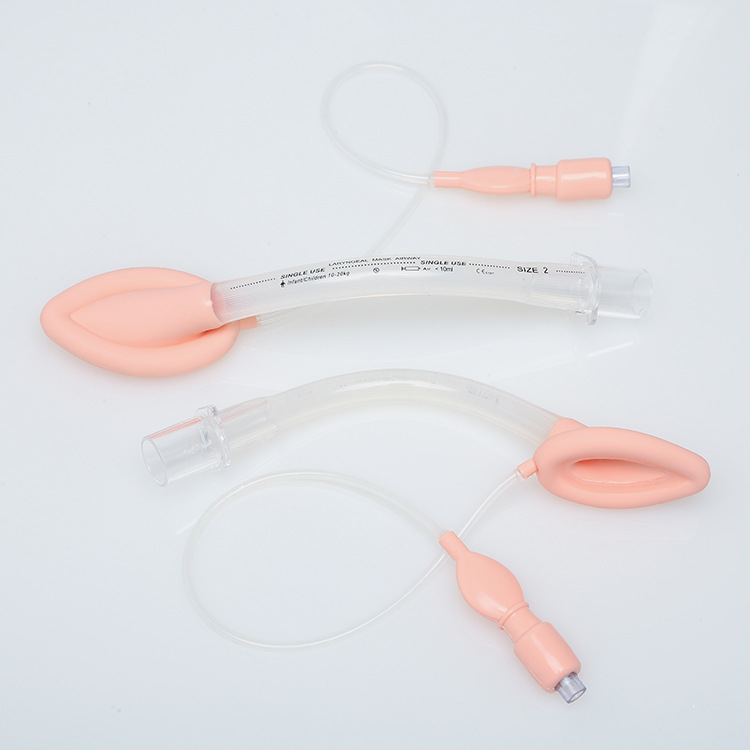 Disposable Medical Sterilization Laryngeal Mask Silicone Anesthesia Laryngeal Mask Single Lumen Airway Catheter for Adult Children