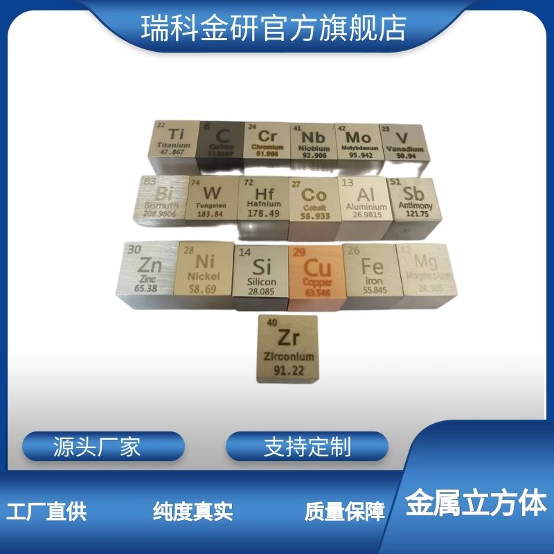 Металлический куб, химический физический орнамент, элемент куба, вольфрам, молибден, тантал, ниобий, железо, никель, алюминий, коллекция элементных кубов