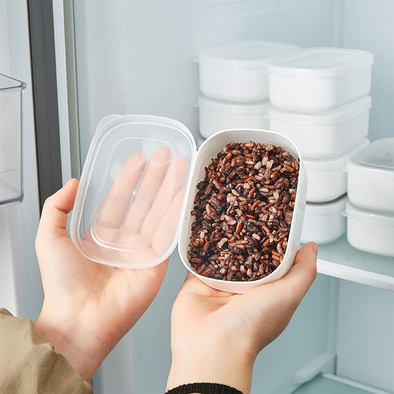 Коробка для заморозки с подупаковкой крупы Коробка для хранения пищи для снижения жира Количественная бенто-коробка Маленькая коробка для ланча