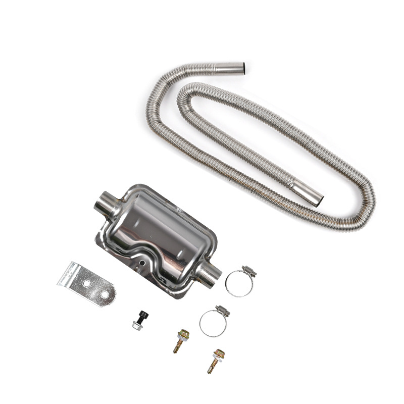 Car parking heater stainless steel exhaust pipe exhaust pipe spiral thread corrugated exhaust pipe exhaust accessories