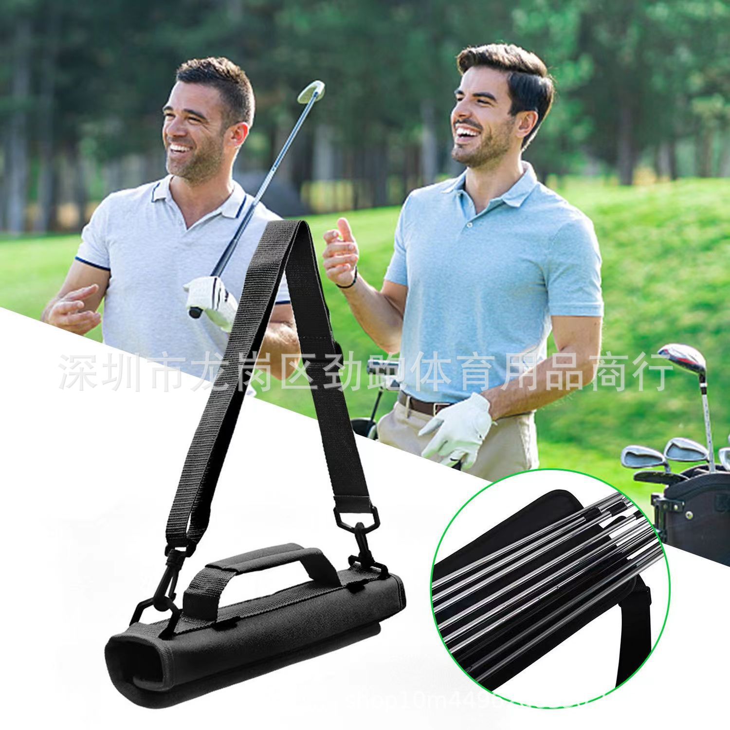 Golf bag club portable gun bag driving range supplies lightweight mini shoulder bag Rod bag