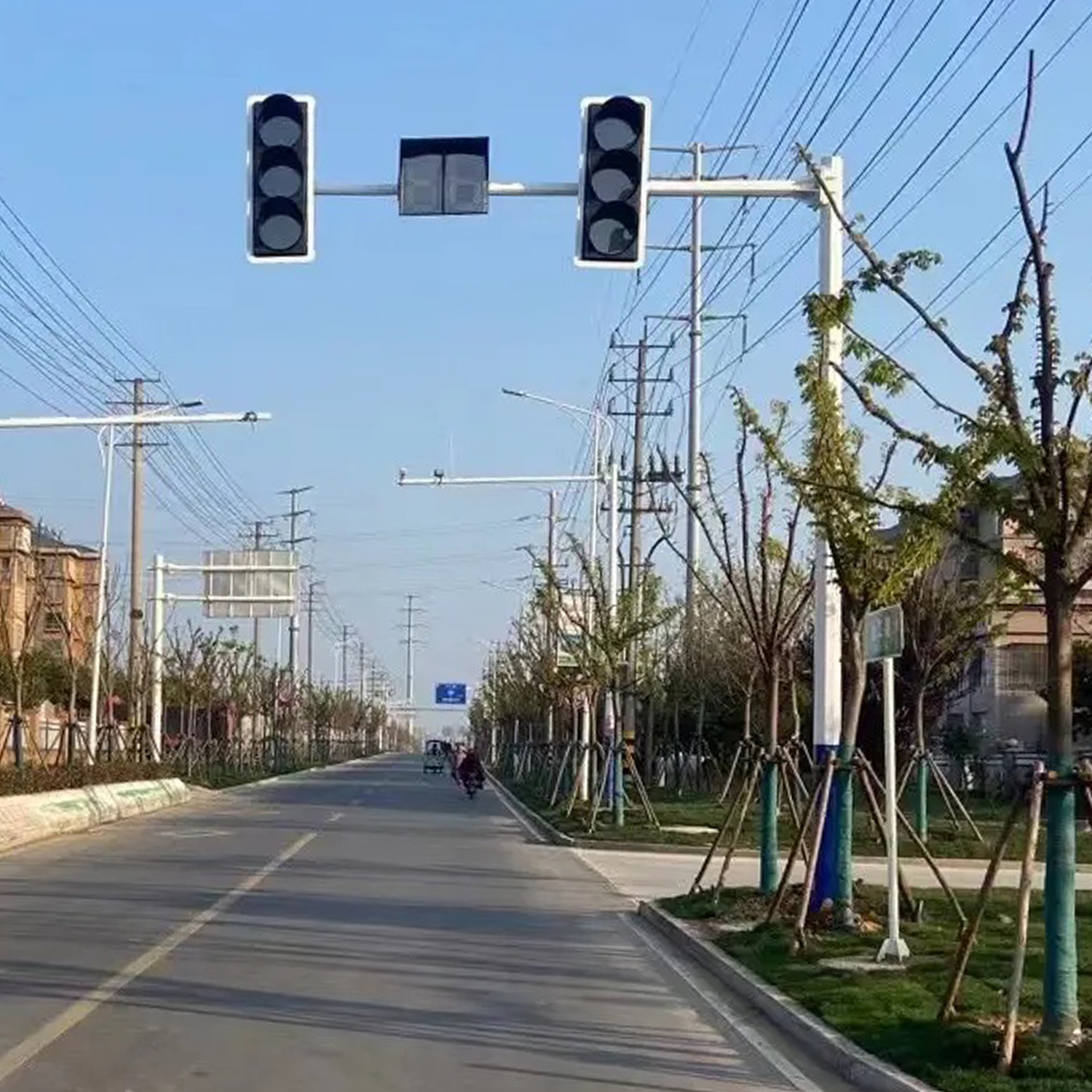 Traffic Signal Light Led Signal Light L-Shaped Signal Light Pole Sidewalk Traffic Light Pole Led Traffic Signal Pole