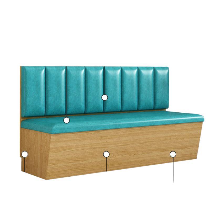 Solid Wood Home Restaurant Storage Booth Sofa Soft Bag Milk Tea Shop Restaurant Commercial Booth Soft Bag Sofa