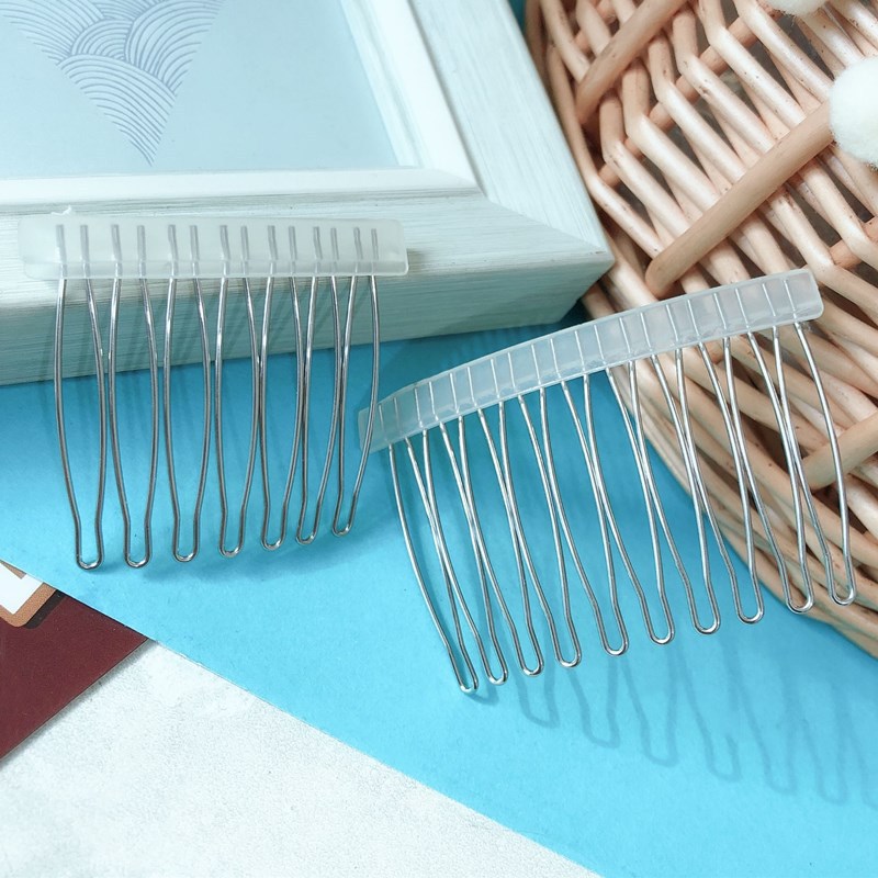 7-Tooth and 10-Tooth Korean-Style Hair Accessories Stainless Steel Hair Comb Insert Comb 7-Tooth Hair Comb Bangs Comb Wholesale Bridal Hanfu Hair Accessory