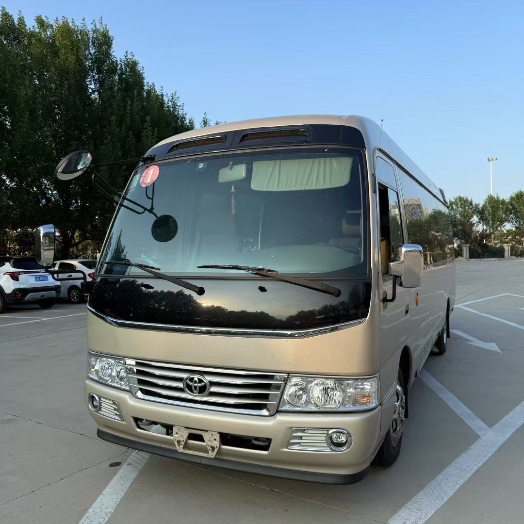 Торговый экспорт люксового микроавтобуса Toyota Coaster, пассажирский автомобиль, бензин, дизель