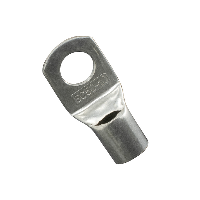 CJH Copper Nose Connector SC10-6 Copper Cold Pressed Terminal Peep Copper Terminal Bare Terminal Wire Ear