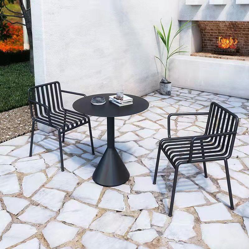 Iron Outdoor Tables and Chairs, Modern Simple Dining Tables and Chairs, Cafe Milk Tea Shop Tables and Chairs, Internet Celebrity Balcony Leisure Tables and Chairs