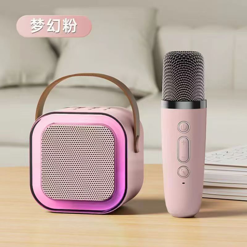 New K12 Bluetooth Audio Microphone One Machine Microphone Home Ktv Wireless Bluetooth Audio Home Singing Set