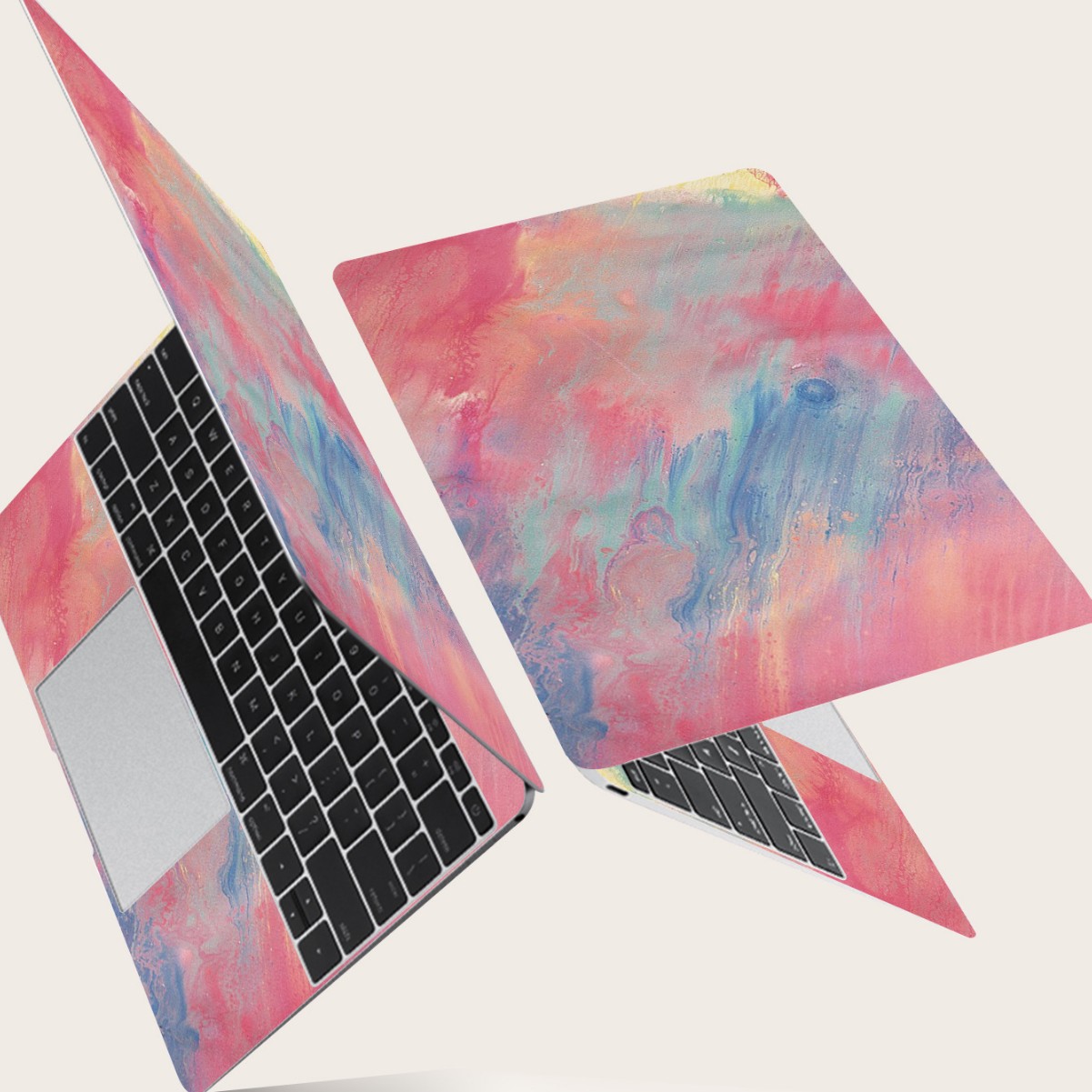 Cross-Border Popular MacBook Apple Computer Sticker Laptop Skin Sticker Without Leaving Glue Protective Film