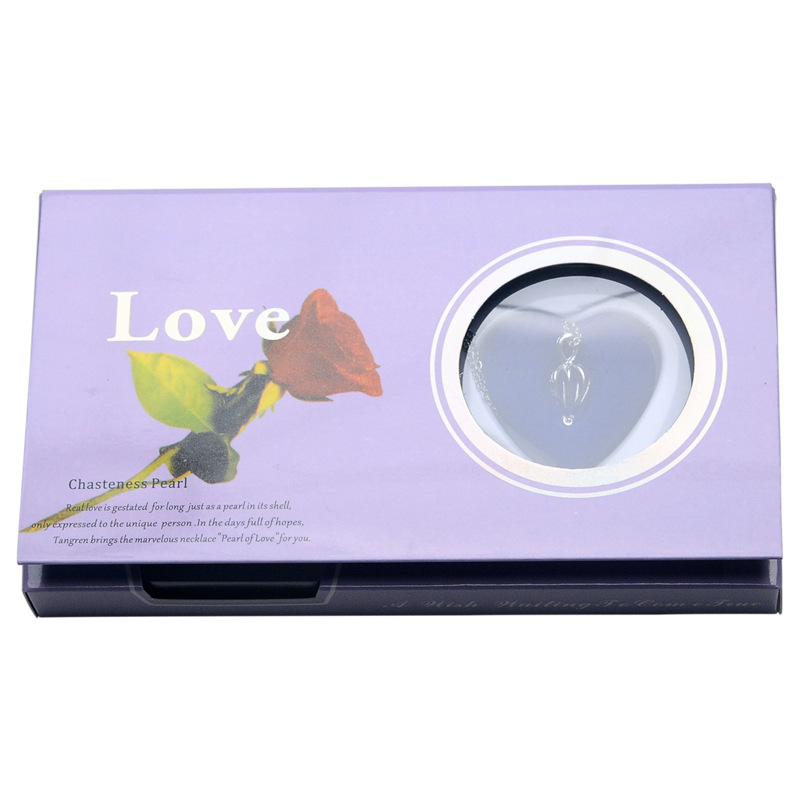 Cross-border open clam pearl necklace open blind box pop can clam pendant necklace gift box for girlfriend gift