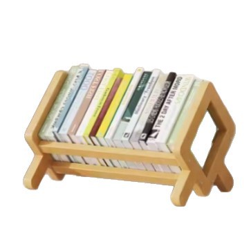 Workbench Desktop Bookshelf Student Desk Bamboo Vertical Simple Small Book Storage Rack Book Stand Storage Rack