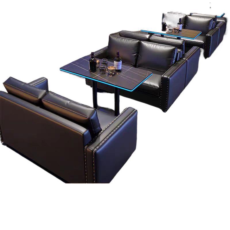Bar Table and Chair Combination Milk Tea Shop Restaurant Booth Sofa Bar Wine Bar Music Bar Cafe Luminous Table and Chairs