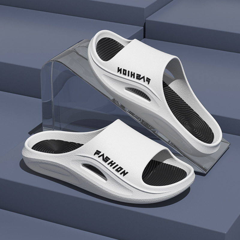 Non-Slip Slippers for Men Indoor Home Soft Bottom Household 2025 New Bathroom Bathing Couple Slippers Men's Outer Wear