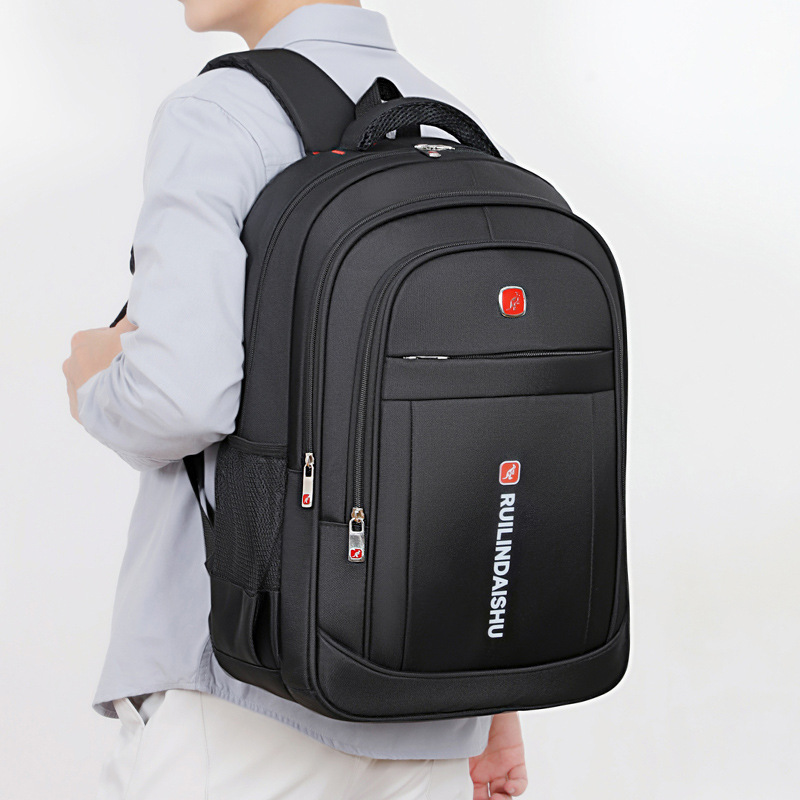 Cross-border Business Computer Bag Men's Casual All-match Backpack Large Capacity Sports Outdoor Travel Bag Student Schoolbag