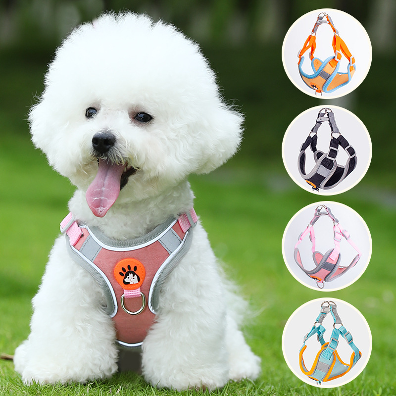 Dog Leash Vest Type Pet Small Size Dogs Harness Special Breathable High-Leg Bichon Harness Dog Walking Leash