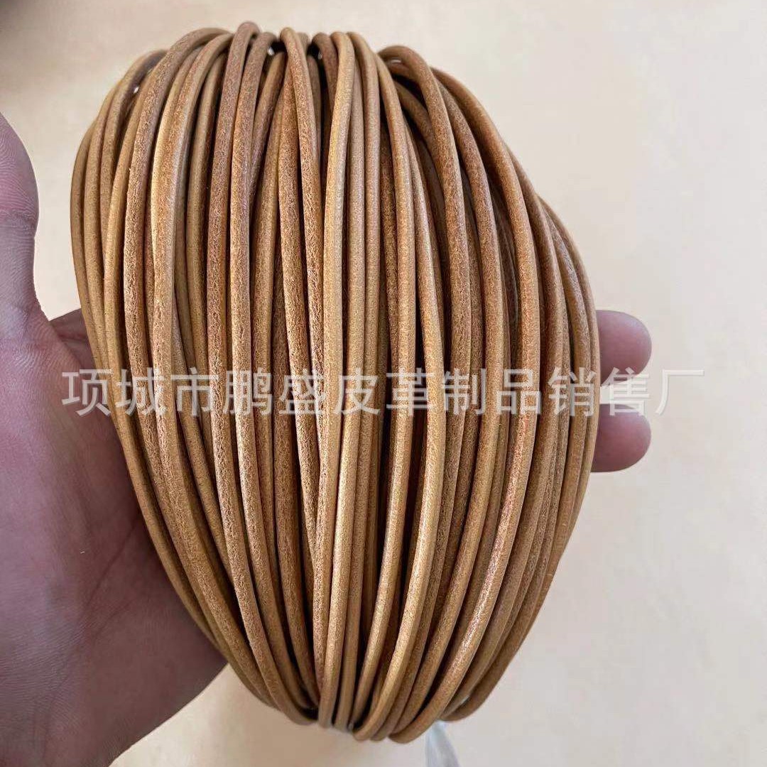 Круглая веревка из кожи коровы различных спецификаций 3мм 5мм креативные аксессуары для DIY оптовые производители веревки