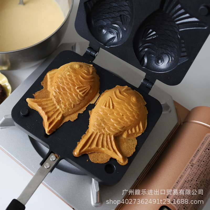 cotta Pisces Snapper Fish Baking Mold Non-Stick Household Double-Sided Waffle Baking Pan DIY Cake Baking Mold Cross Border