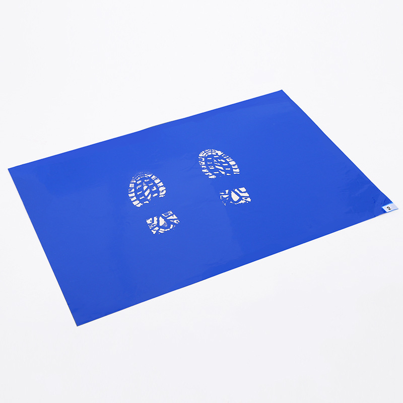 Manufacturer Wholesale Sticky Dust Pad Tear-Off Blue Dust Removal Pad 24*36 Clean Room Foot Pedal Dust Pad 65X115Cm