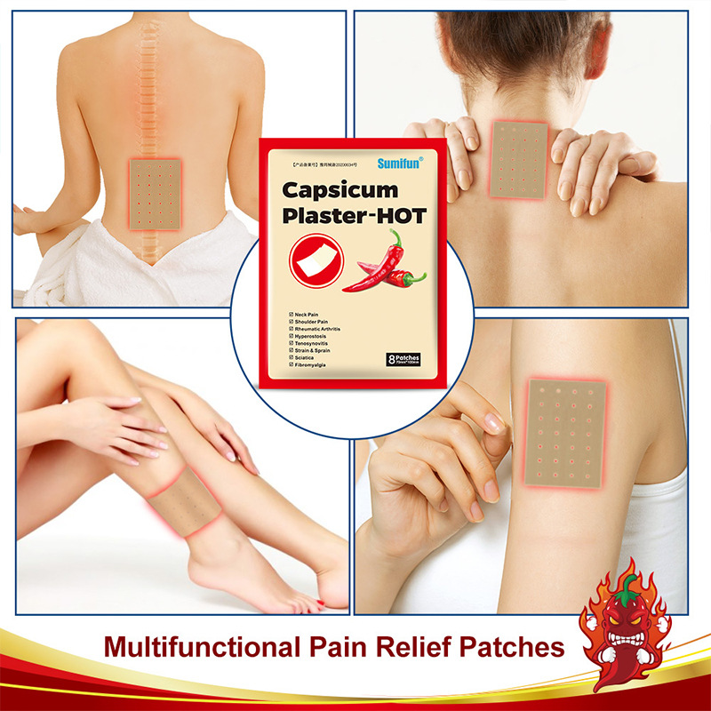 Sumifun Amazon Chili Plaster Patch Joint Care Plaster Wholesale K01501 Hot Compress Patch