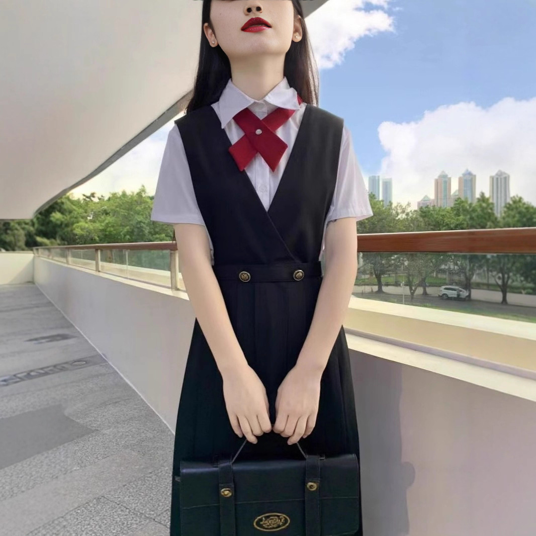 Корейская униформа Jk для полных девушек, юбка для студентов, комплект платья в академическом стиле