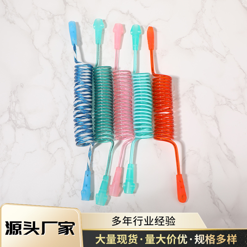 Поставка детских тяговых веревок, многоцветные пружинные веревки для малышей, стальные проволочные выдвижные аксессуары для серфинга различных спецификаций