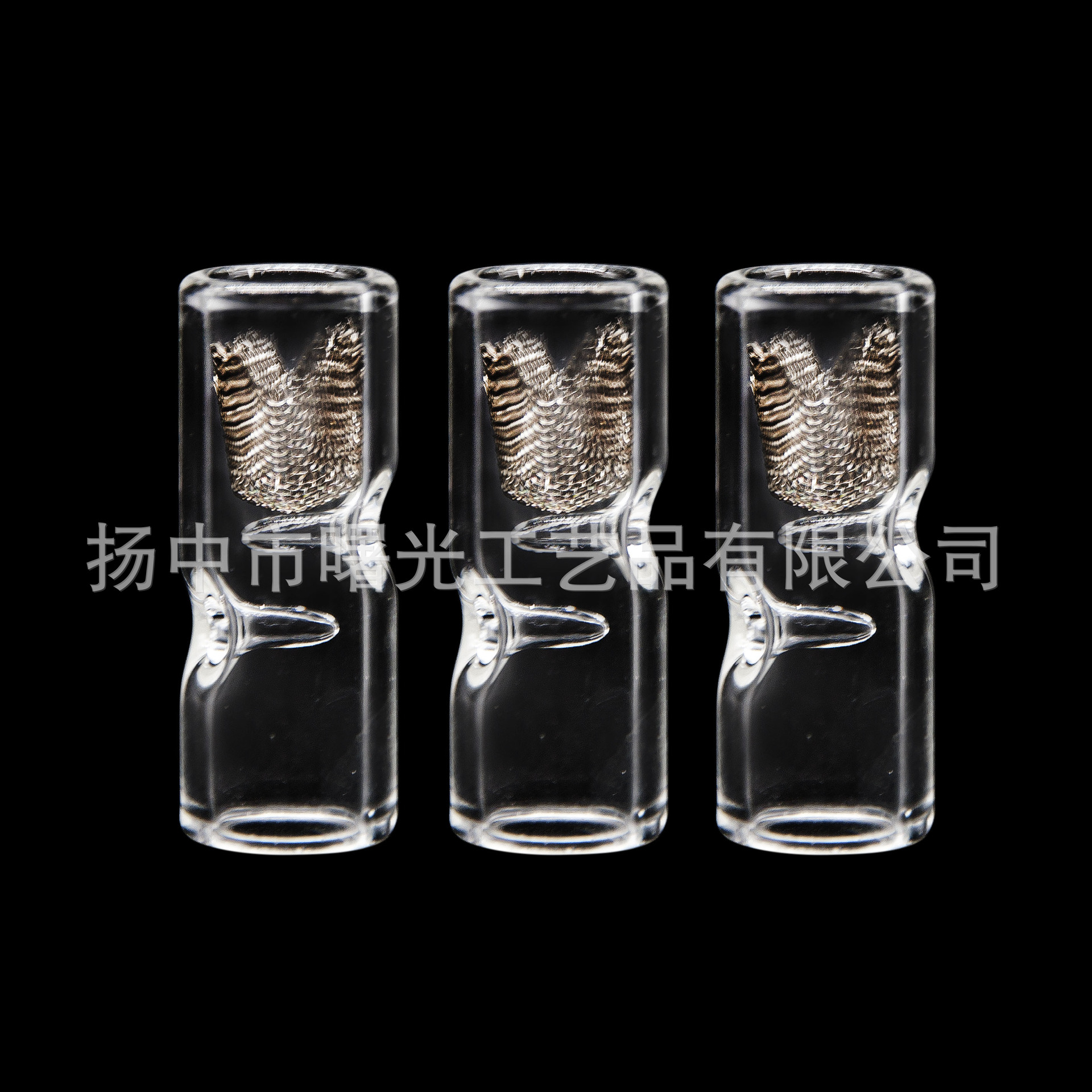 Factory Direct Sales Three-Point Structure Glass Cigarette Holder with Multi-Layer Filtration Protection Design High Borosilicate Heat-Resistant Cigarette Holder