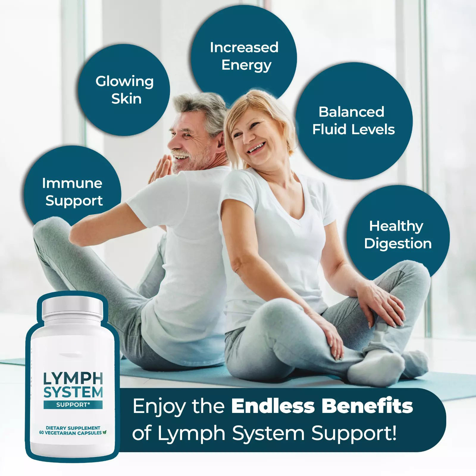 In-Stock Tk Amazon Bestseller Immune System Health Lymph Capsules Lymph System Support Oem