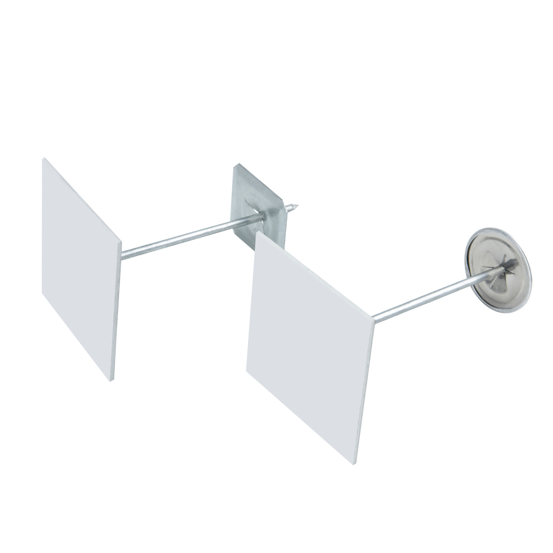 Base 50 * 50mm galvanized iron air conditioning pipe insulation self-adhesive nail self-adhesive insulation self-adhesive rock wool nail