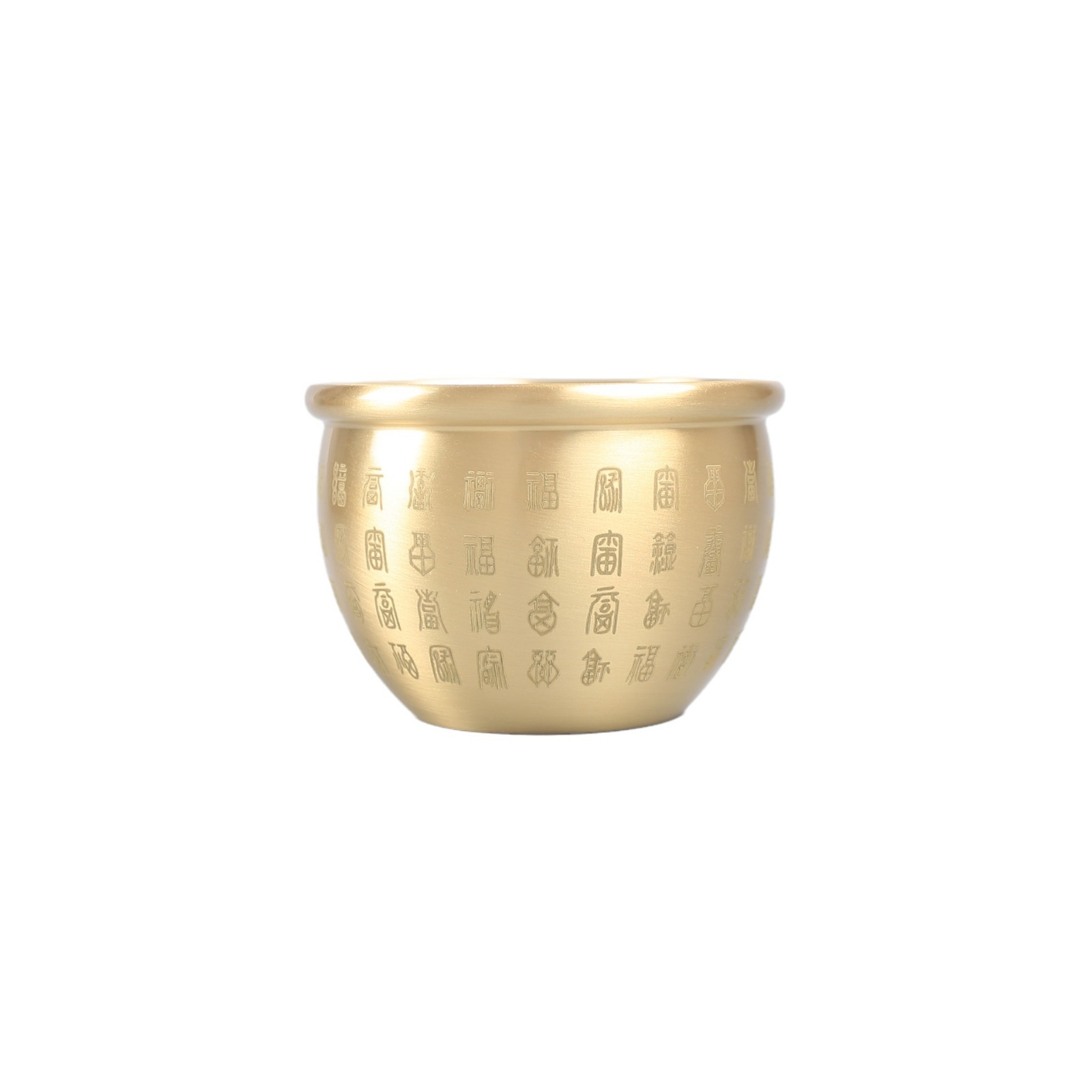 Cornucopia Brass Baifu Gold-Absorbing Copper Cylinder Copper Ornament Copper Incense Burner Copper Crafts Club Gift Douyin