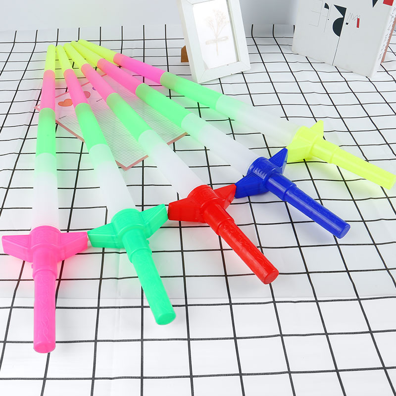 Factory Direct sales luminous four-section stick retractable four-section Sword Flash retractable four-section fluorescent stick luminous sword luminous stick