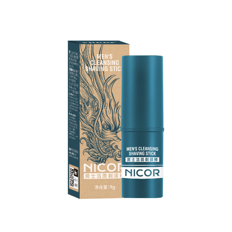 Nicor Men's Facial Cleansing Shaving Stick Electric Shaving Foam Softening Beard Shaving Cream Solid Men's Special