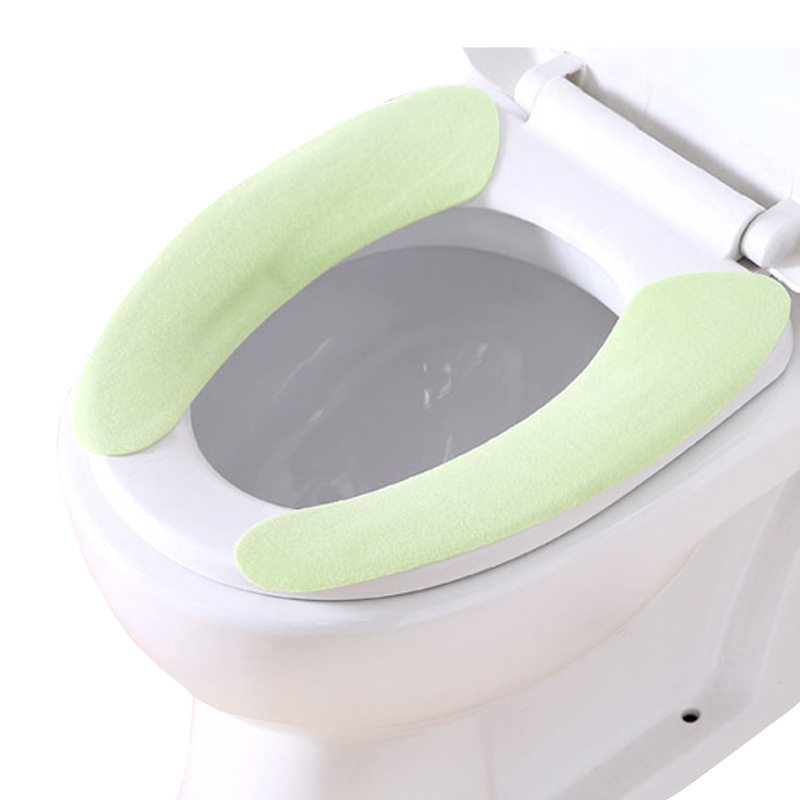 Toilet Cushion Winter Toilet Cushion Household Plush Four Seasons Waterproof Sticker Adhesive Toilet Cover Universal Washer