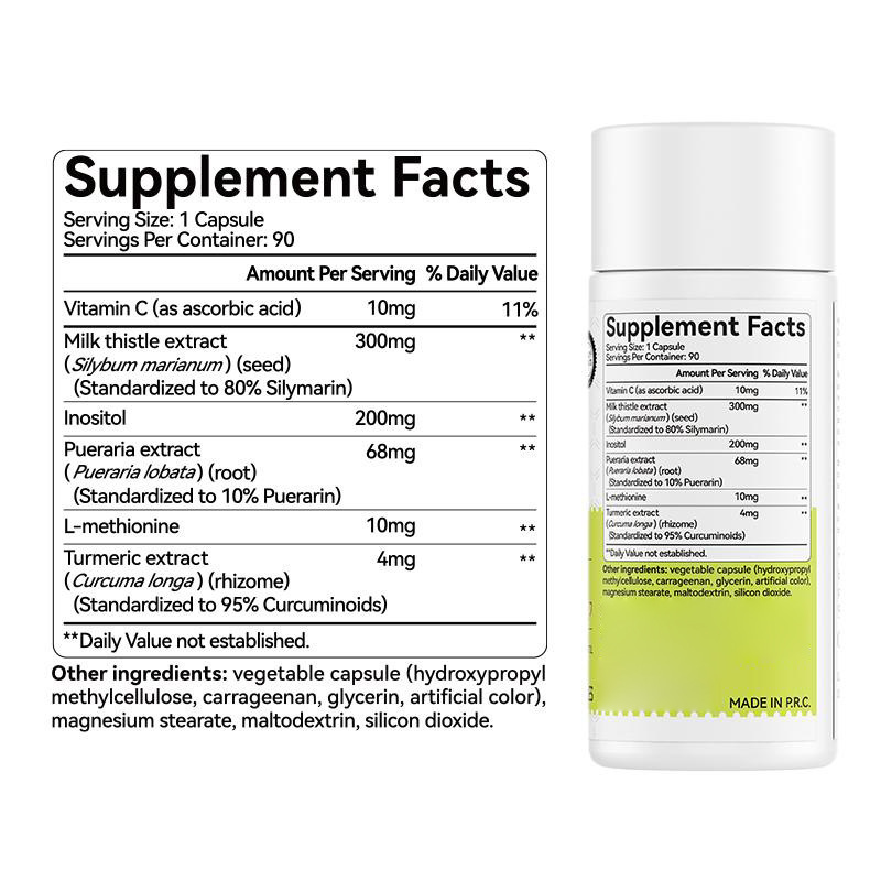 In Stock, New Product, Cross-Border Amazon, Best-Selling Milk Thistle Capsules, Supports Oem Customization