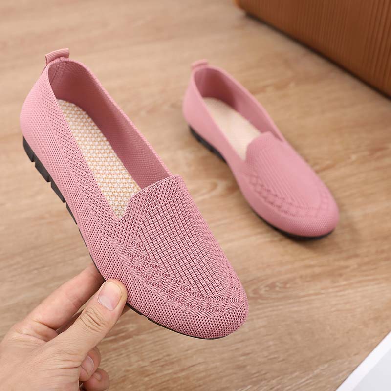 Temu Dropshipping Cross-Border Large Size Old Beijing Cloth Shoes Soft Sole Shallow Mouth Casual Shoes One-Step Women's Shoes