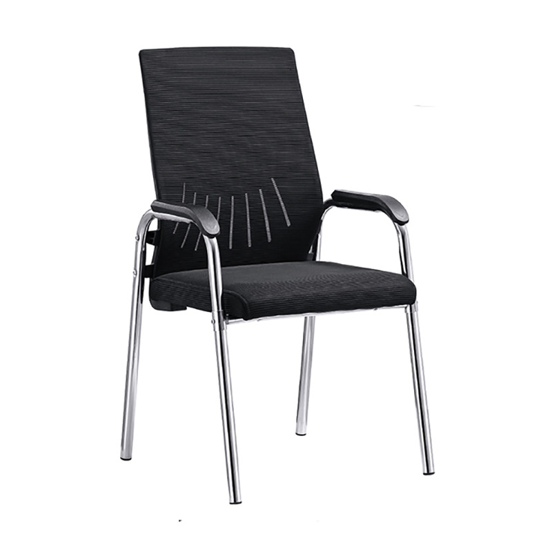 Plastic Four-Legged Fixed Office Chair, Simple Leisure Staff Chair, Comfortable Conference Chair, Mahjong Chair, Computer Chair Wholesale