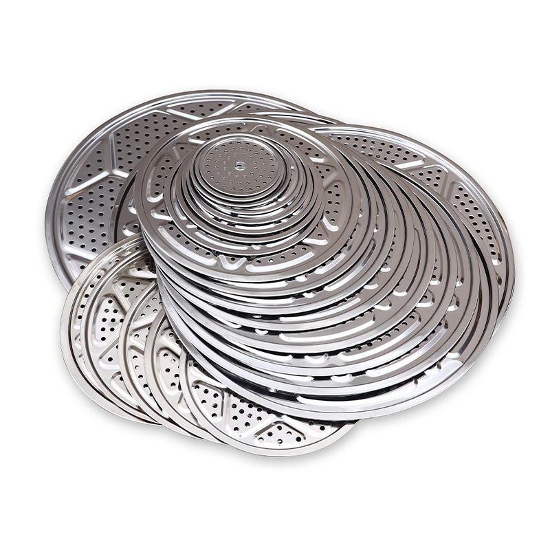 Stainless Steel Thickened Grate Round High-Leg Steaming Rack for Steaming Buns, Household Kitchen Wok, Pressure Cooker, Water-Separating Steaming Tray